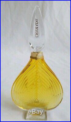 Vintage 1969 Guerlain Chamade 4 Ounce Display Perfume Bottle 8 7/8 Tall NOS