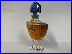 Vintage 1970's 1/2 OZ Shalimar extrait de parfum, 95% full, Blue Glass Stopper