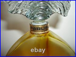 Vintage 1974 Guerlain Parure Display Empty Bottle Glass Stopper 7 3/4 Tall