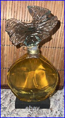 Vintage 1974 Guerlain Parure Display Empty Bottle Glass Stopper 7.75 Tall