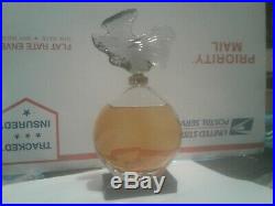 Vintage 1974 Guerlain Parure perfume bottle 1oz 6inch tall old stock glass top