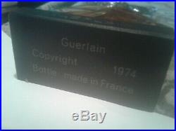 Vintage 1974 Guerlain Parure perfume bottle 1oz 6inch tall old stock glass top