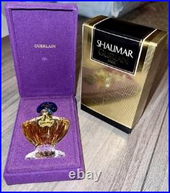 Vintage 1983 Guerlain Shalimar Parfum Perfume Paris 1/4 oz Wax Sealed New in Box