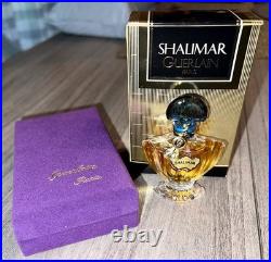 Vintage 1983 Guerlain Shalimar Parfum Perfume Paris 1/4 oz Wax Sealed New in Box