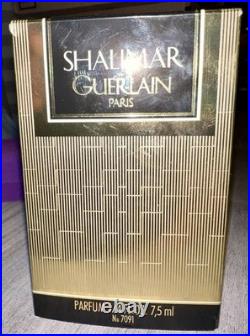 Vintage 1983 Guerlain Shalimar Parfum Perfume Paris 1/4 oz Wax Sealed New in Box