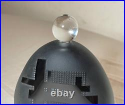 Vintage 1984 Jim Grant handmade black amethyst cameo glass perfume scent bottle Vintage 1984 Jim Grant handmade black amethyst cameo glass perfume scent bottle
