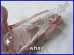 Vintage 1992 MMA Frosted Art Glass Dragonfly Perfume Bottle-Metropolitan Museum Vintage 1992 MMA Frosted Art Glass Dragonfly Perfume Bottle-Metropolitan Museum