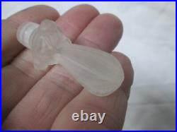 Vintage 1992 MMA Frosted Art Glass Dragonfly Perfume Bottle-Metropolitan Museum