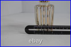 Vintage 3 Pc Glass Vanity Set Perfume Bottles Powder Jar Gold Trim Stoppers