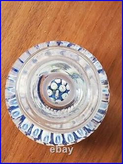 Vintage 4 1/4 Perthshire Scotland Glass Millefiori PERFUME BOTTLE Paperweight