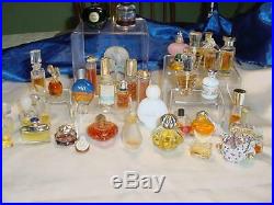 Vintage 40 Miniature Perfume Bottles Lot Joy Organza Miss Dior Georgio Tresor