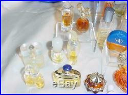 Vintage 40 Miniature Perfume Bottles Lot Joy Organza Miss Dior Georgio Tresor