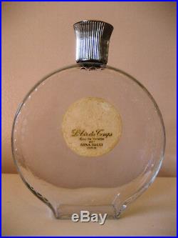 Vintage 40s Large Rare Nina Ricci Lalique L'air Du Temps Perfume Bottle