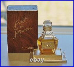 Vintage 40s SECRET DE SUZANNE by SUZANNE splash PURE PARFUM 3/8oz11ml OLD RARE