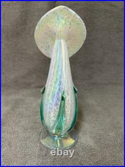 Vintage 8.25 Hand-Blown Signed Jack-N-Pulpit Perfume Bottle with Rod Stopper