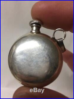 Vintage. 925 Sterling Silver Amber Perfume Decanter Flask Pendant Bottle Dauber