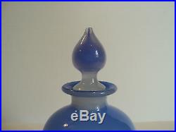 Vintage Alabaster Art Glass Cologne / Perfume Bottle, Stevens & Williams