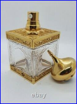 Vintage Amouage Lead Crystal Perfume Bottle EMPTY Oman