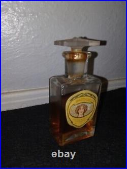 Vintage Antique 1900s Colgate & Co Dactylis Perfume Women's bottle Box Half Full