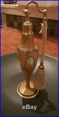 Vintage/Antique Art Deco Gold Encrusted DeVilbiss Perfume Atomizer Bottle
