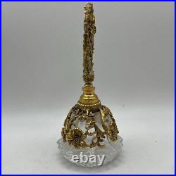 Vintage Antique Floral Dogwood Glass Matson Perfume Bottle Decor Collectible