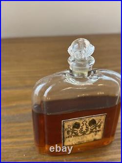 Vintage / Antique Lubin Amaryllis Perfume Splash 60% Full Bottle READ DISPLAY