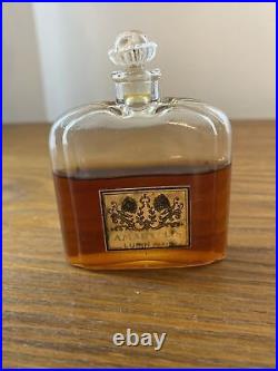 Vintage / Antique Lubin Amaryllis Perfume Splash 60% Full Bottle READ DISPLAY