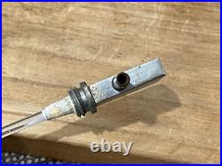 Vintage Antique Possibly Bohemian Etched Glass Perfume Atomizer with Floral Design