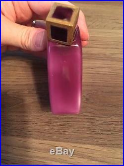 Vintage Antique YBRY Paris Parfums Perfume Bottle Purple Glass Original Box