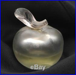 Vintage Apple Perfume Bottle Signed NINA RICCI & Lalique 50% full