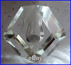 Vintage Art Deco Beveled Cut Glass Crystal 8 Perfume Bottle Dauber Very Nice