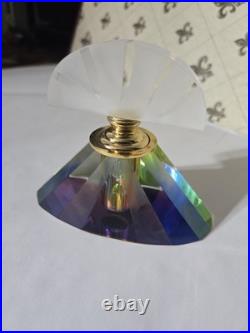 Vintage Art Deco Crystal Glass Perfume Bottle