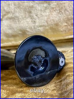 Vintage Art Deco DeVilbiss Black Glass Perfume Atomizer & DropperBottle Set