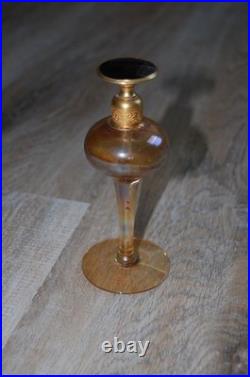 Vintage Art Deco DeVilbiss Iridescent Glass Perfume Bottle/Dauber Top