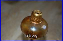 Vintage Art Deco DeVilbiss Iridescent Glass Perfume Bottle/Dauber Top