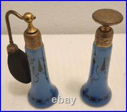 Vintage Art Deco DeVilbiss-style Perfume Atomizer & Dauber Bottle Set
