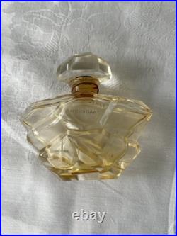 Vintage Art Deco HOUBIGANT Transparence Empty Perfume Bottle 2.75 x 2-7/8 inches