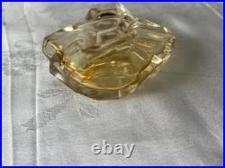 Vintage Art Deco HOUBIGANT Transparence Empty Perfume Bottle 2.75 x 2-7/8 inches