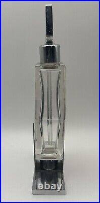 Vintage Art Deco Perfume Bottle Czech Bohemian Cut Glass 1920's