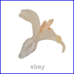 Vintage Art Glass Perfume Bottle Cased Orchid Flower Vintage Art Glass Perfume Bottle Cased Orchid Flower