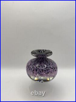 Vintage Art Glass Perfume BottlePaperweightSigned & Dated