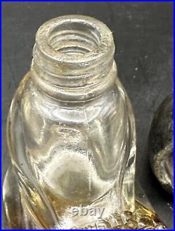 Vintage Asian Billiken Baby Buddha Oriental Metal Head Perfume Bottle 1908