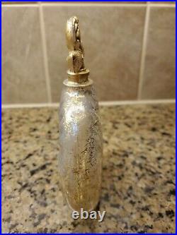 Vintage Attractive Opalescent and Gold Perfume Bottle 1960s NEW