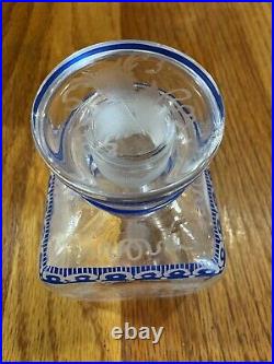 Vintage Authentic Bohemian Crystal Perfume/Lotion Bottle Very Rare