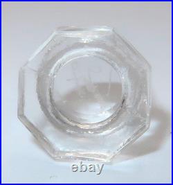 Vintage BACCARAT Crystal 197 Stacked French Perfume Bottle & Dauber, 3 1/2
