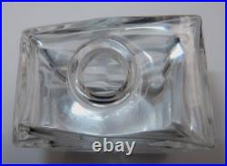 Vintage BACCARAT Crystal 197 Stacked French Perfume Bottle & Dauber, 3 1/2