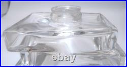Vintage BACCARAT Crystal 197 Stacked French Perfume Bottle & Dauber, 3 1/2