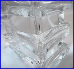 Vintage BACCARAT Crystal 197 Stacked French Perfume Bottle & Dauber, 3 1/2