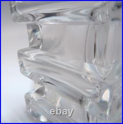 Vintage BACCARAT Crystal 197 Stacked French Perfume Bottle & Dauber, 3 1/2