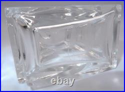 Vintage BACCARAT Crystal 197 Stacked French Perfume Bottle & Dauber, 3 1/2